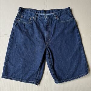 Levi's 469 Mens Loose Jean Shorts Size 38 Retro 100% Cotton 90s Baggy